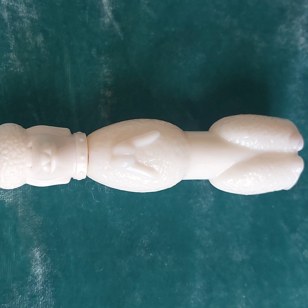 Avon Vintage Milk Glass Poodle Perfume Bottle